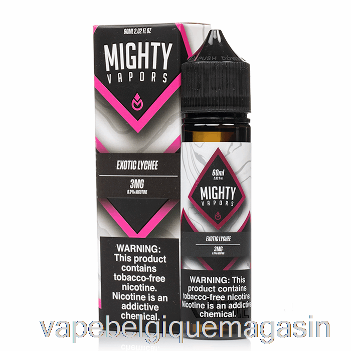 Vape Belgique Litchi Exotique - Puissantes Vapeurs - 60ml 0mg